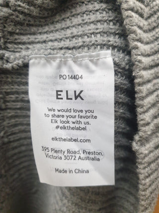 Elk grey cotton-wool mix knit jumper size 8