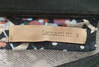 Leonard St black flower print jumper size 8 Leonard St preloved second hand clothes 9