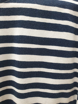 Marimekko + Uniqlo blue and white striped top size XXS (large fit, fits 6-8)