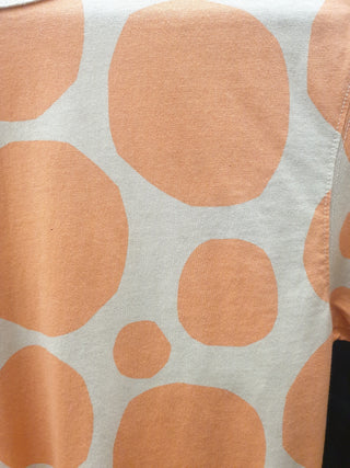 Marimekko + Uniqlo orange print top size XXS (large fit, fits 6-8)