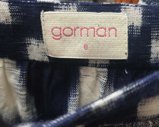 Gorman navy and white print top size 8 Gorman preloved second hand clothes 8