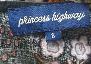 Princess Highway black print dress size 8 Princess Highway preloved second hand clothes 10