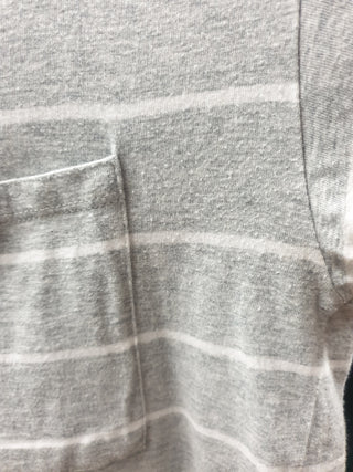 Skin & Threads grey and white striped top size 1