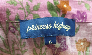 Princess Highway pink floral print top size 6 (fits 6 - 8) Princess Highway preloved second hand clothes 7