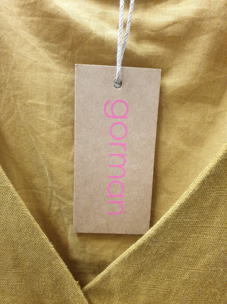 Gorman mustard linen mix shift style dress size 8