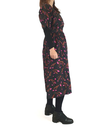 Gorman + Jamilla Okubo black and pink print dress size 8 Gorman preloved second hand clothes 7