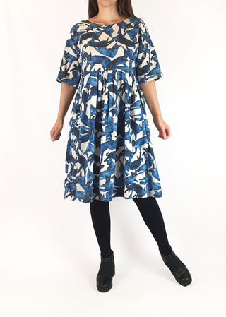 Gorman blue cat print dress size 6 (fits 6 - 8) Gorman preloved second hand clothes 3