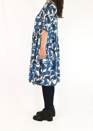 Gorman blue cat print dress size 6 (fits 6 - 8) Gorman preloved second hand clothes 5