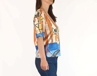 Nancybird vase print top size 8 Nancybird preloved second hand clothes 5