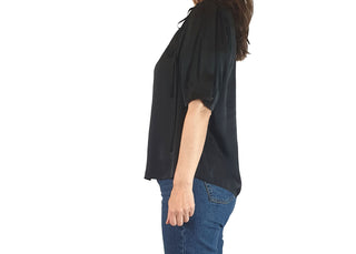 Cue black silky feel top size 8 Cue preloved second hand clothes 6