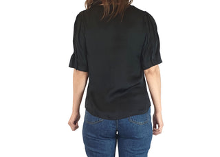 Cue black silky feel top size 8 Cue preloved second hand clothes 7