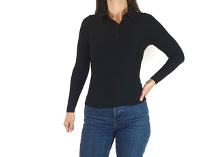 Leonard St black long sleeve top size 8 (note: pilling under arms) Leonard St preloved second hand clothes 3