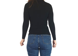 Leonard St black long sleeve top size 8 (note: pilling under arms) Leonard St preloved second hand clothes 6