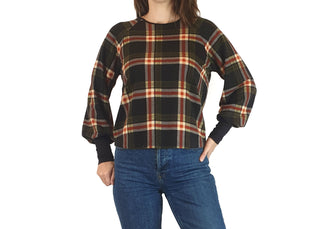 Leonard St plaid long sleeve top size 8 (note: pilling under arms) Leonard St preloved second hand clothes 3