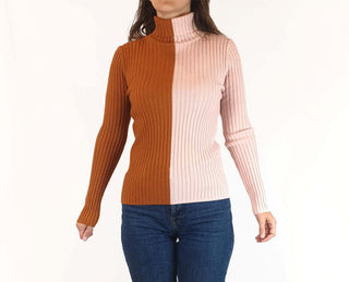 Gorman pink and orange rollneck top size 8 Gorman preloved second hand clothes 3