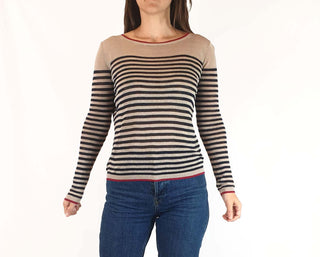 Ines De La Fressange + Uniqlo striped linen top size S Uniqlo preloved second hand clothes 2