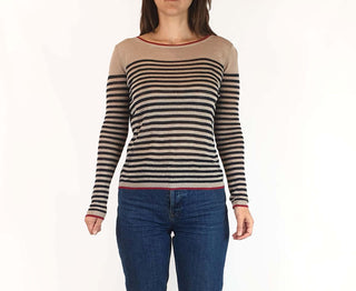 Ines De La Fressange + Uniqlo striped linen top size S Uniqlo preloved second hand clothes 4