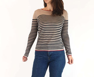 Ines De La Fressange + Uniqlo striped linen top size S Uniqlo preloved second hand clothes 3