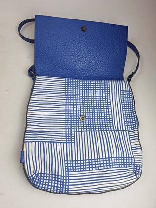 Sashenka blue leather/canvas cross body bag Sashenka preloved second hand clothes 10