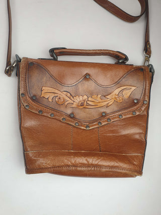 Sandler vintage buffalo leather brown bag Sandler preloved second hand clothes 5