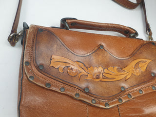 Sandler vintage buffalo leather brown bag