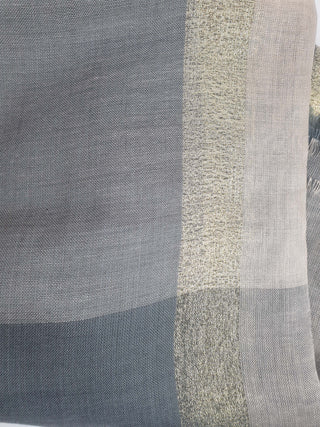 Grey and pink scarf with a metallic stripe Unknown preloved second hand clothes 5