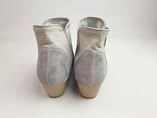 Roby & Pier grey sparkly leather low heel boots size 37 Roby & Pier preloved second hand clothes 7