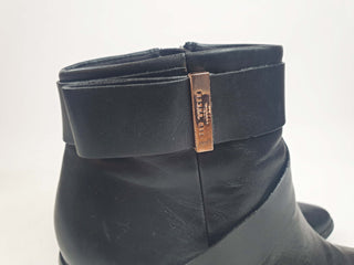 Ted Baker black leather boots size 37 Ted Baker preloved second hand clothes 5