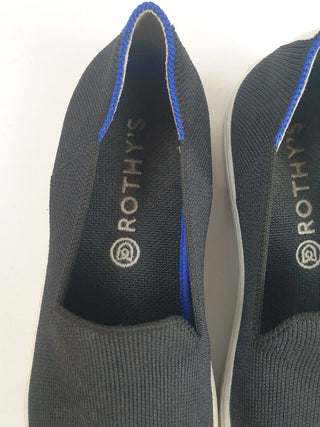 Rothy's black slip on non-leather shoes size 9