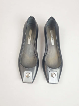 Melissa metallic silver flat shoes size 38 Melissa preloved second hand clothes 1