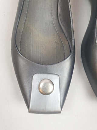 Melissa metallic silver flat shoes size 38 Melissa preloved second hand clothes 5