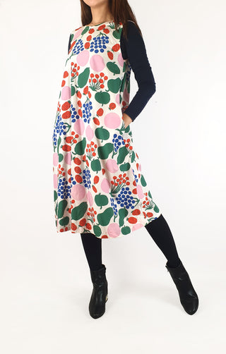 Marimekko + Uniqlo colourful sleeveless dress size S Uniqlo preloved second hand clothes 1