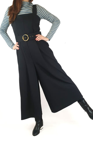 Veronica Maine black wide leg jumpsuit size 10 Veronica Maine preloved second hand clothes 1