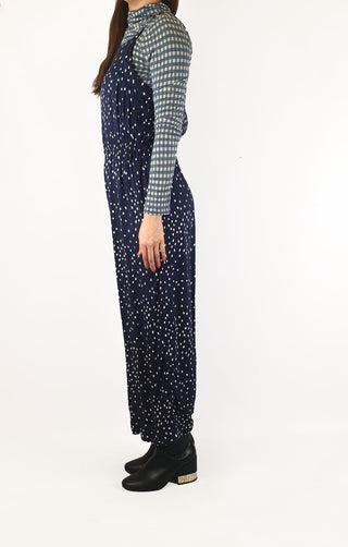 Oliver Bonas blue spotty jumpsuit size UK12 / AU 10 Oliver Bonas preloved second hand clothes 5