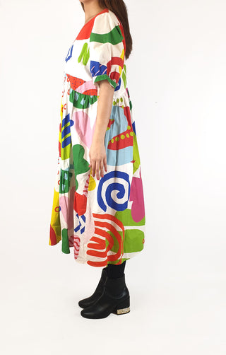 Vow Studio colourful tiered dress size 10 (RRP $249) Vow Studio preloved second hand clothes 7