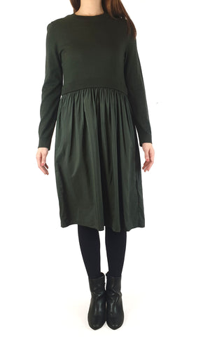 Cos green wool mix long sleeve dress size S Cos preloved second hand clothes 3