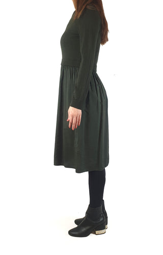 Cos green wool mix long sleeve dress size S Cos preloved second hand clothes 6