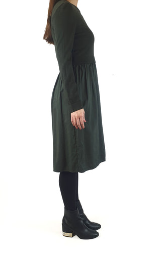 Cos green wool mix long sleeve dress size S Cos preloved second hand clothes 5