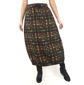 Alpha 60 colourful check print savannah skirt size S (as new with tags) Alpha 60 preloved second hand clothes 2