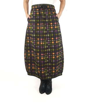 Alpha 60 colourful check print savannah skirt size S (as new with tags) Alpha 60 preloved second hand clothes 3