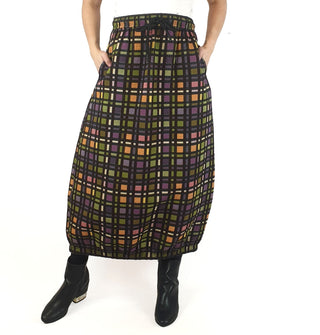 Alpha 60 colourful check print savannah skirt size S (as new with tags) Alpha 60 preloved second hand clothes 1