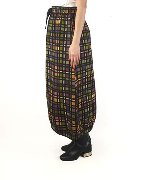 Alpha 60 colourful check print savannah skirt size S (as new with tags) Alpha 60 preloved second hand clothes 5