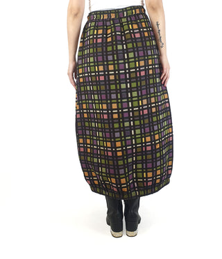 Alpha 60 colourful check print savannah skirt size S (as new with tags) Alpha 60 preloved second hand clothes 8