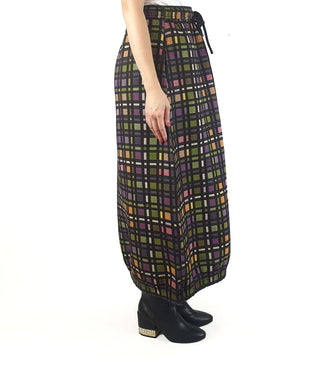 Alpha 60 colourful check print savannah skirt size S (as new with tags) Alpha 60 preloved second hand clothes 7