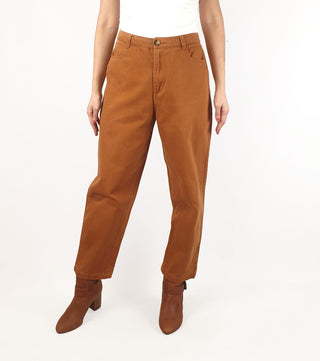 Princess Highway orangey brown straight leg pants/jeans size 10 Princess Highway preloved second hand clothes 3