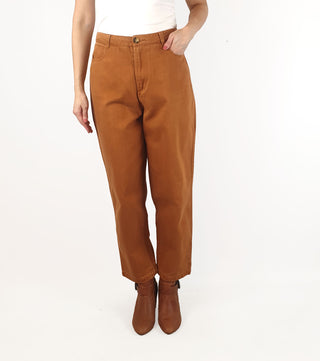 Princess Highway orangey brown straight leg pants/jeans size 10 Princess Highway preloved second hand clothes 2