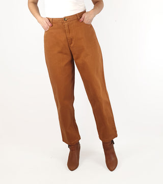 Princess Highway orangey brown straight leg pants/jeans size 10 Princess Highway preloved second hand clothes 1