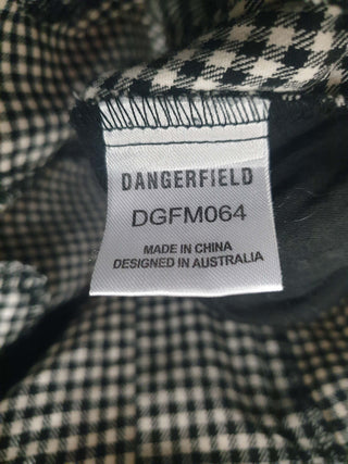 Dangerfield black and white gingham pants size 12 (tiny fit, best fits 10) Dangerfield preloved second hand clothes 9