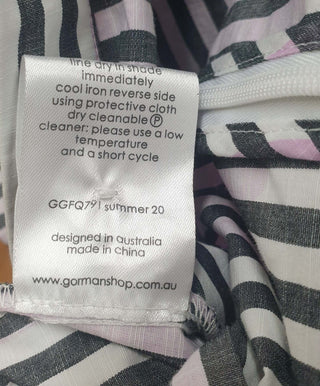 Gorman purple and white striped skirt size 10 Gorman preloved second hand clothes 10