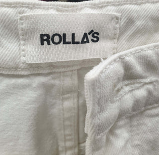 Rolla's vintage white straight leg pants size 28/10 Rolla's preloved second hand clothes 8